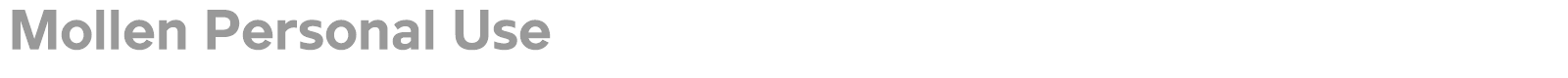 Mollen font preview